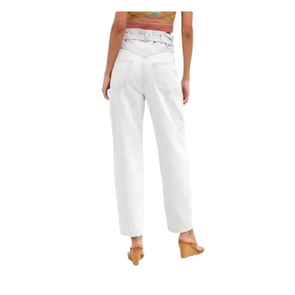 NWT AGOLDE Riya Belted Paperbag Mom Jeans in Connie Blue Light Wash Size 30 - Picture 5 of 12